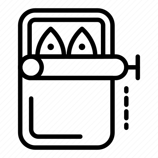 Aluminum, can, canned, conserve, container, fish, food icon - Download on Iconfinder