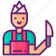 fishmonger, male 