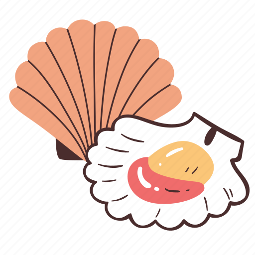 Scallop, shellfish, seafood, food, restaurant, cooking icon - Download on Iconfinder