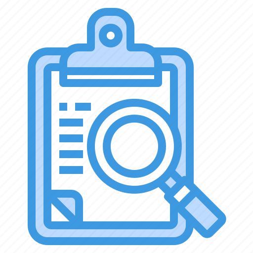 Business, clipboard, glass, magnifying, search, zoom icon - Download on Iconfinder