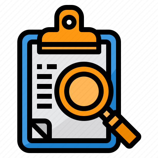 Business, clipboard, glass, magnifying, search, zoom icon - Download on Iconfinder