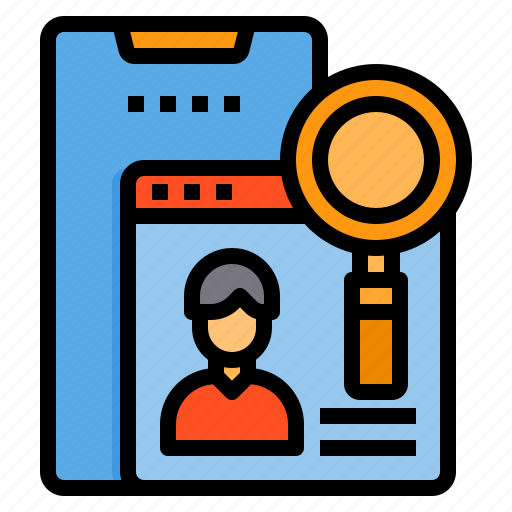 File, human, portfolio, resource, resume, search icon - Download on Iconfinder