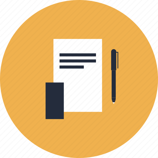 Documents, business, office, text, equipment, pen, paper icon - Download on Iconfinder