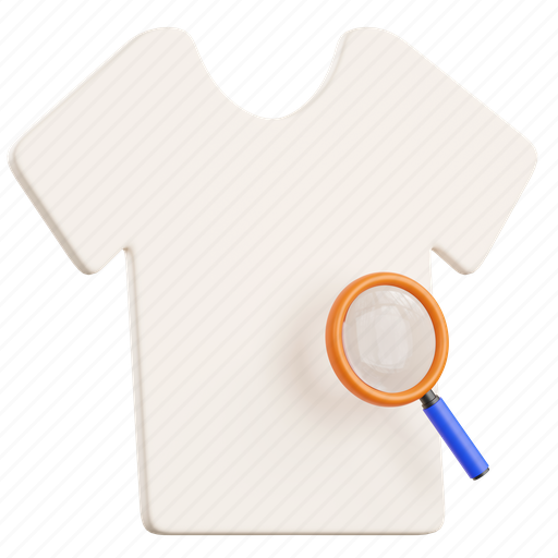 Search, clothes, fashion, search shirt, shirt 3D illustration - Download on Iconfinder