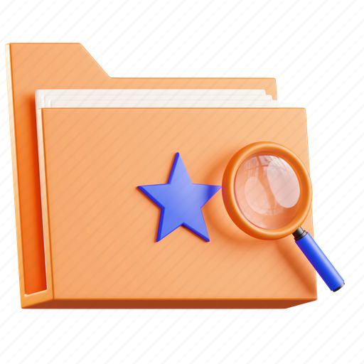 Search, folder, search folder, search files, files, document, archive 3D illustration - Download on Iconfinder