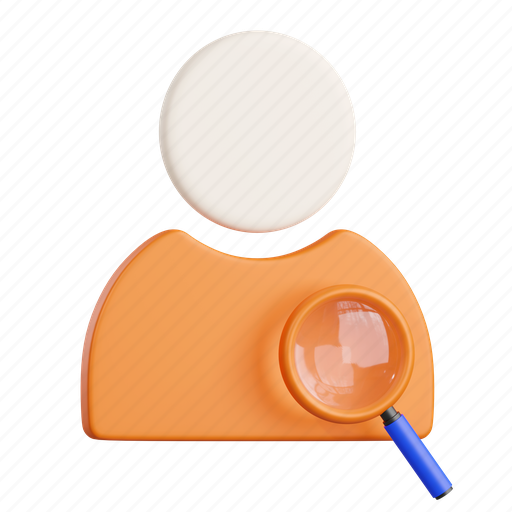Search, user, search user, admin, administrator, people, avatar 3D illustration - Download on Iconfinder