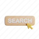 search, button, front, arrow, magnifier, find