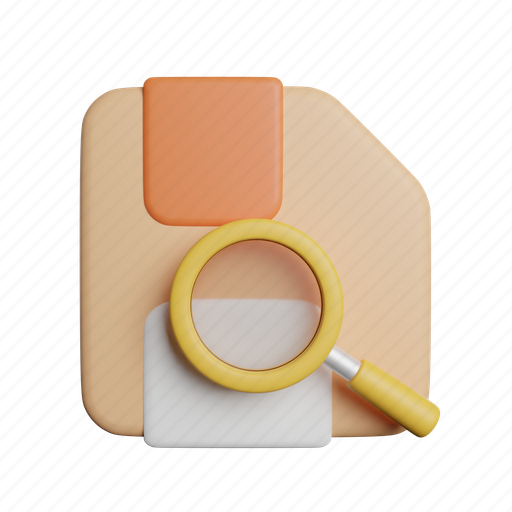 Search, file, save, front, data, document, magnifier icon - Download on Iconfinder