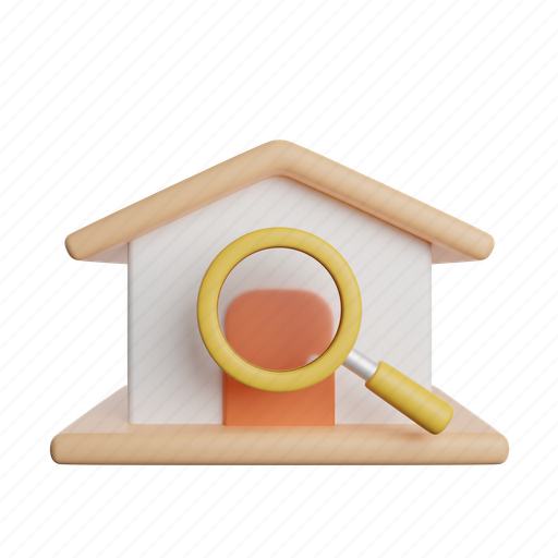 Search, home, front, magnifier, estate icon - Download on Iconfinder