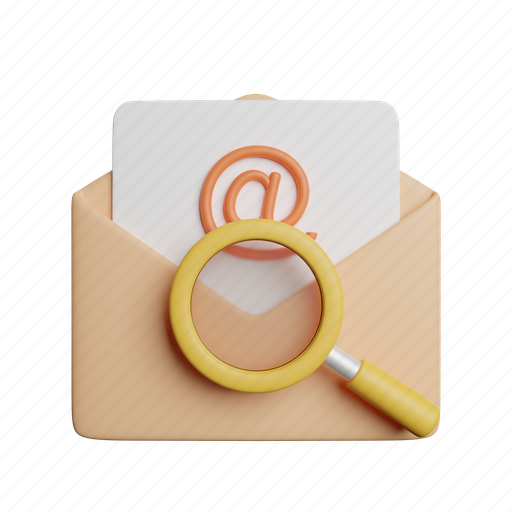 Search, mail, front, letter, email, envelope, magnifier icon - Download on Iconfinder