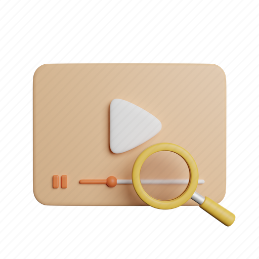 Search, video, front, magnifier, find, movie icon - Download on Iconfinder