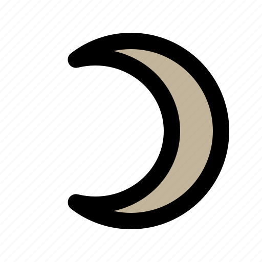 Moon, season color, crescent, night, sky icon - Download on Iconfinder