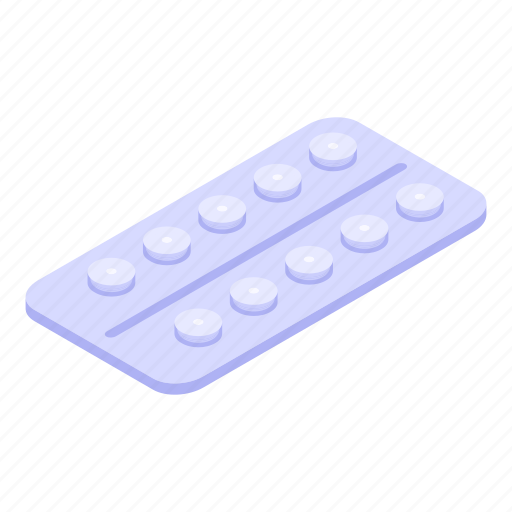 Allergy, tablets, isometric icon - Download on Iconfinder