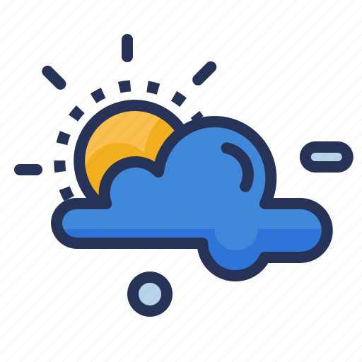 Cloudy, day, sun, weather icon - Download on Iconfinder