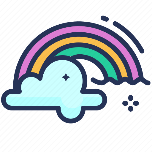 Cloud, rainbow, sky, weather icon - Download on Iconfinder