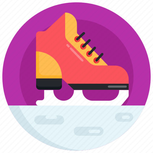 Skate shoe, roller skate, ice skate, glissade, footwear icon - Download on Iconfinder