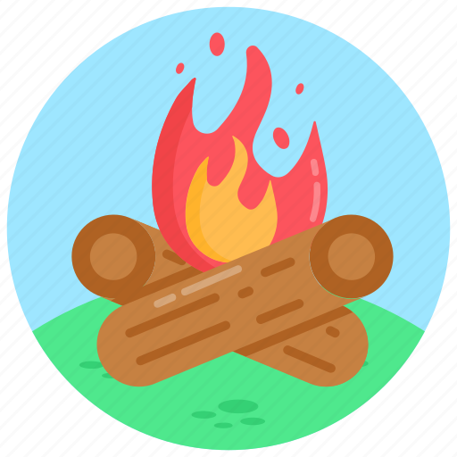 Balefire, campfire, bonfire, log fire, wood fire icon - Download on Iconfinder