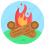 balefire, campfire, bonfire, log fire, wood fire 