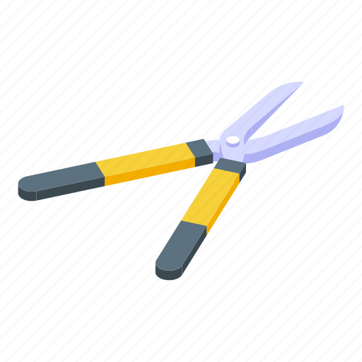 Secateurs, isometric, scissors icon - Download on Iconfinder