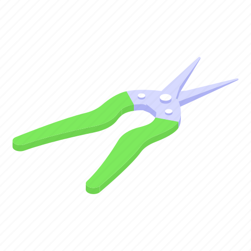 Pruning, secateurs, isometric icon - Download on Iconfinder