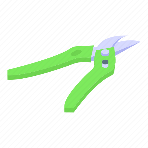 Branch, secateurs, isometric icon - Download on Iconfinder