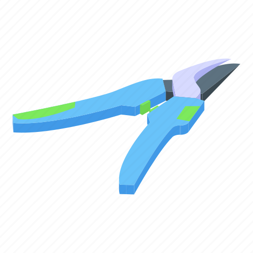 Secateurs, instrument, isometric icon - Download on Iconfinder