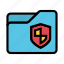 folder, lock, protection, safety, shield 