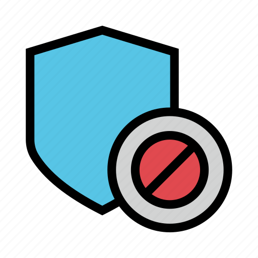 Ban, block, protection, security, shield icon - Download on Iconfinder