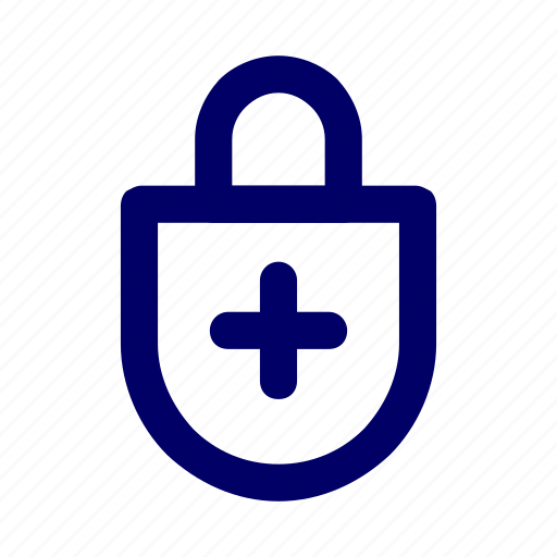 Add, lock, plus, protection, safety, security, shield icon - Download on Iconfinder