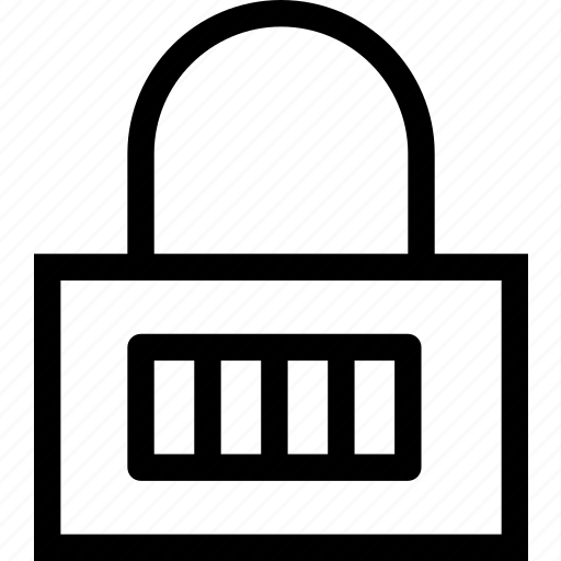 Cifer, combination, lock, locked, number, small icon - Download on Iconfinder