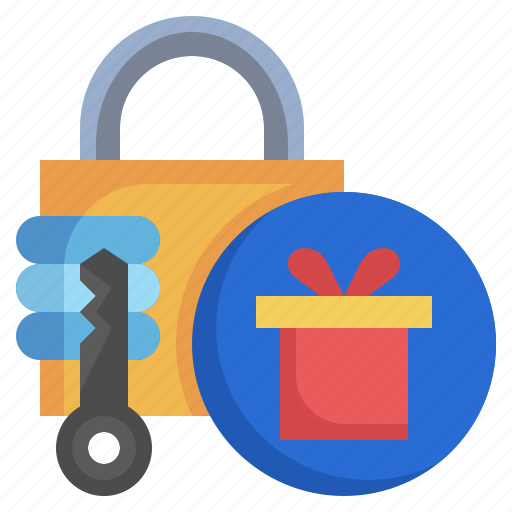 Gift, padlock, protect, interface, secure icon - Download on Iconfinder