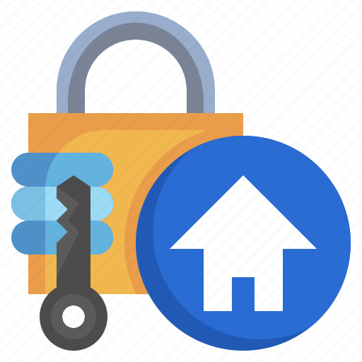 Home, padlock, protect, interface, secure icon - Download on Iconfinder
