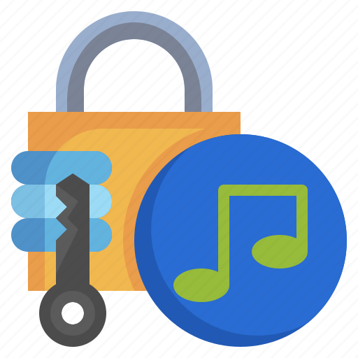 Music, padlock, protect, interface, secure icon - Download on Iconfinder
