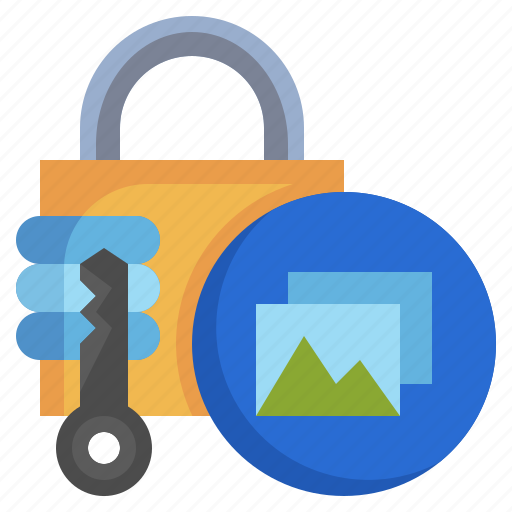 Photo, padlock, protect, interface, secure icon - Download on Iconfinder
