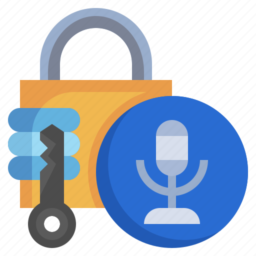 Voice, padlock, protect, interface, secure icon - Download on Iconfinder