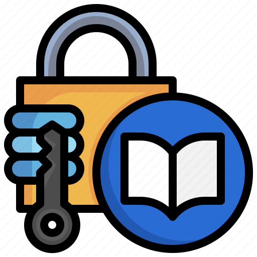 Book, padlock, protect, interface, secure icon - Download on Iconfinder