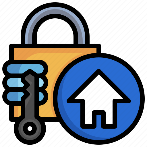 Home, padlock, protect, interface, secure icon - Download on Iconfinder