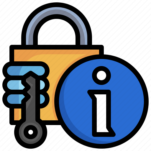 Info, padlock, protect, interface, secure icon - Download on Iconfinder