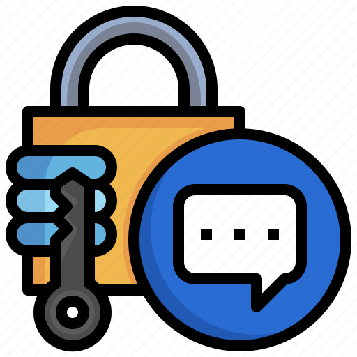 Message, padlock, protect, interface, secure icon - Download on Iconfinder