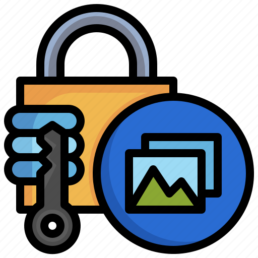 Photo, padlock, protect, interface, secure icon - Download on Iconfinder