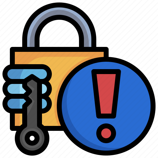 Warn, padlock, protect, interface, secure icon - Download on Iconfinder