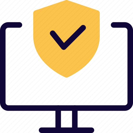 Computer, security, shield, verified icon - Download on Iconfinder