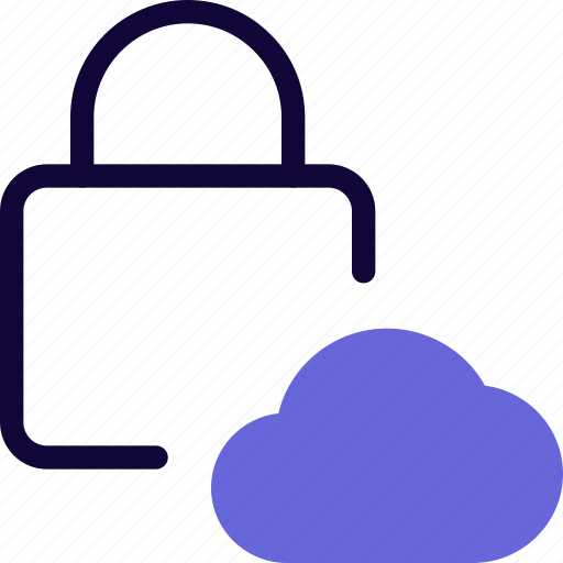 Security, cloud, web, lock, storage icon - Download on Iconfinder
