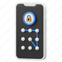 mobile, pattern, lock, padlock, protection, secure, app, smartphone, device 
