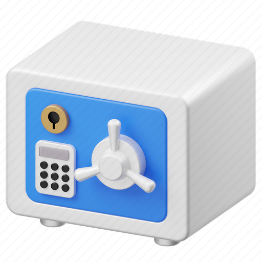 Safebox, money, business, security, shield, protect, protection 3D illustration - Download on Iconfinder