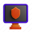 secure, computer, protection, password, lock, monitor, security, shield, safe 