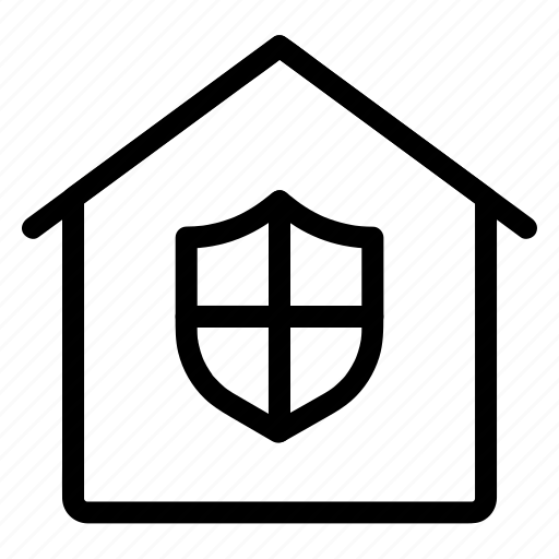 Home, house, property, protection, secure, security, shield icon - Download on Iconfinder