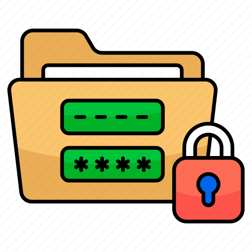 Folder, security, binder, portfolio, document, case, file icon - Download on Iconfinder