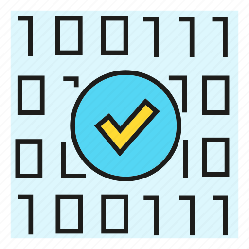 Approve, binary, check, pass, protect, scan, security icon - Download on Iconfinder