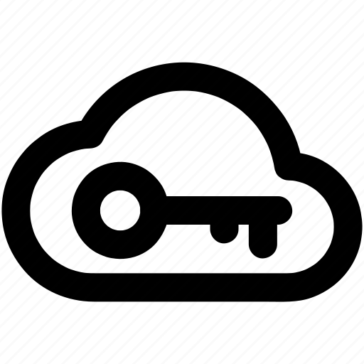 Cloud, database, key, secure, security, server, storage icon - Download on Iconfinder
